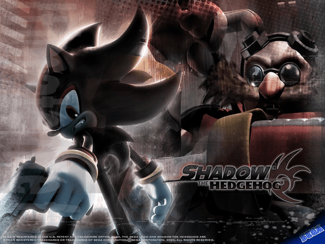 Shadow the Hedgehog title screen for Xbox